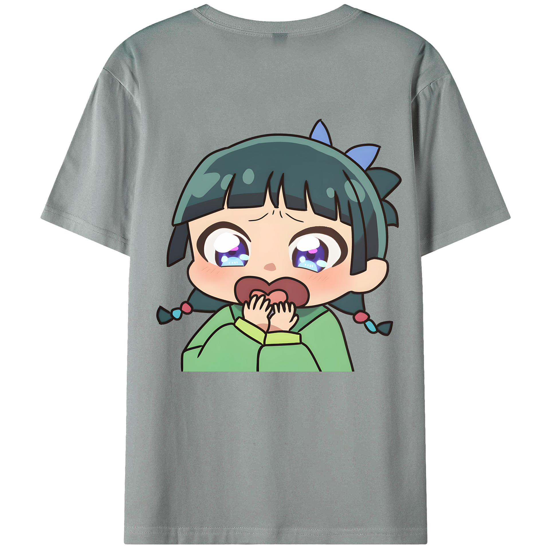 （画像用） 薬屋のひとりごと The Apothecary Diaries 綿100％ メンズ半袖Tシャツ（バックプリント） 通気性